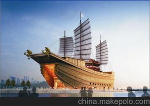 景区木船图片 木制品景观船 景观船模型 其他户外用品